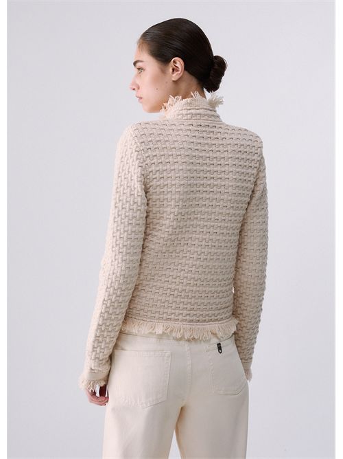 Giacca con dettagli sfrangiati LIU JO | CF6154MS052/X0793